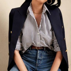 Tailored Fit Banana Republic Mini Stripe